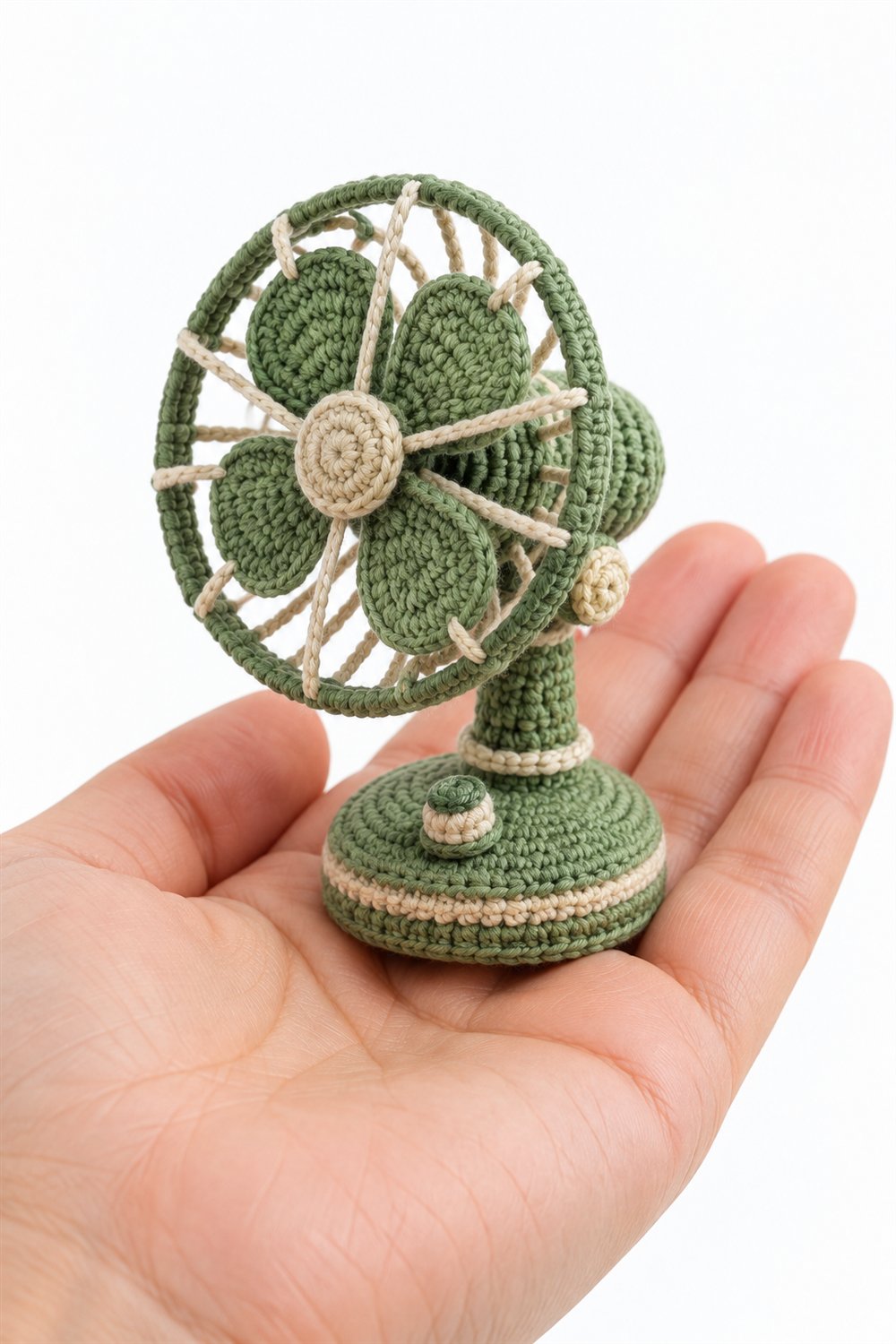 Crochet 640 Ventilador Retro Verde - Pattern