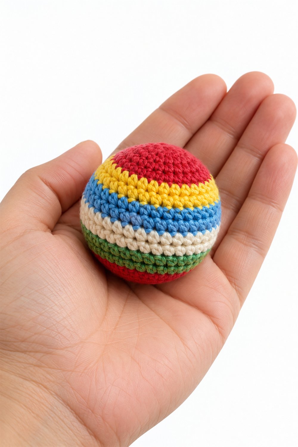 642 Bola Listrada De Brinquedo Crochet Guide