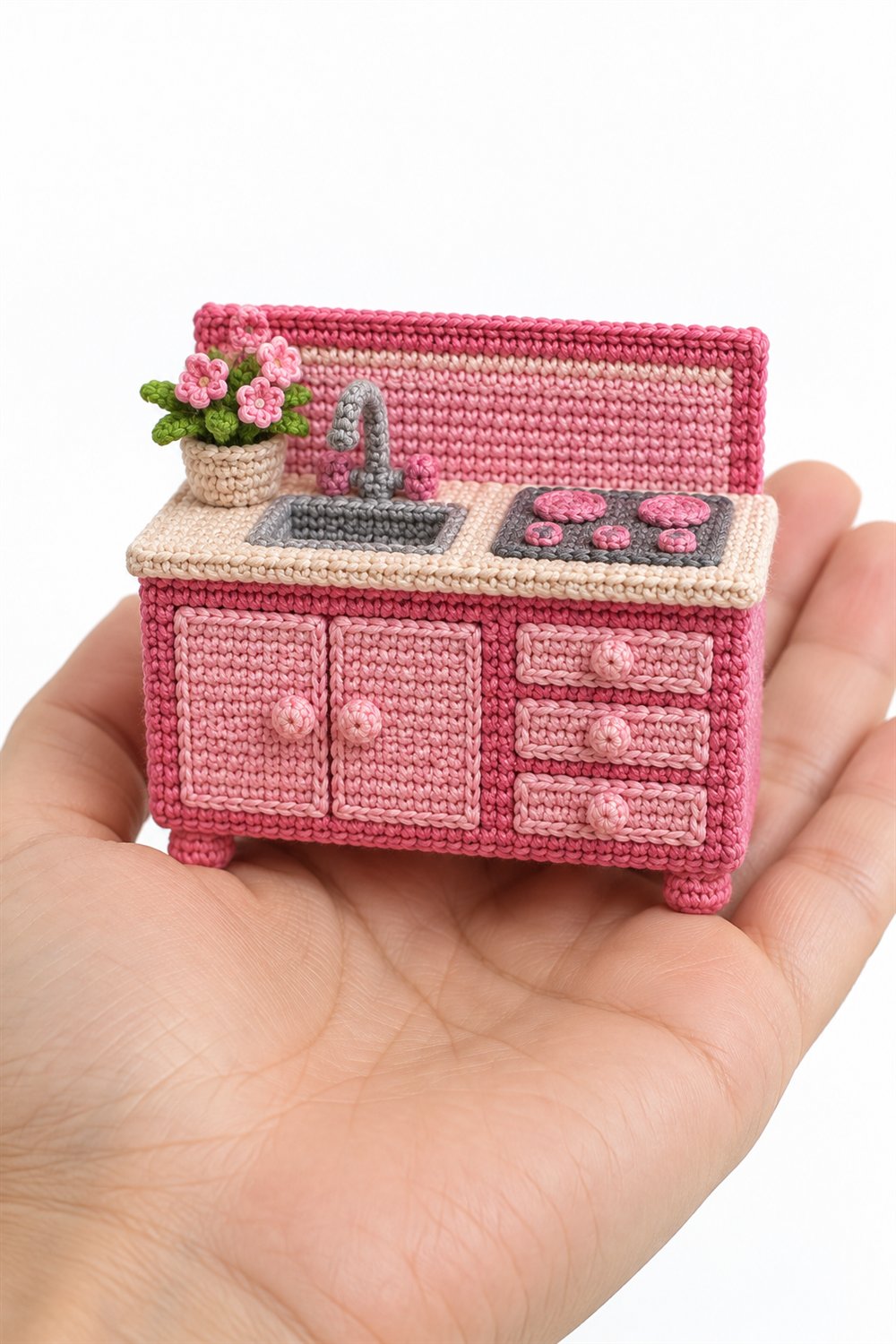 644 Bancada De Cozinha Rosa - Crochet Pattern