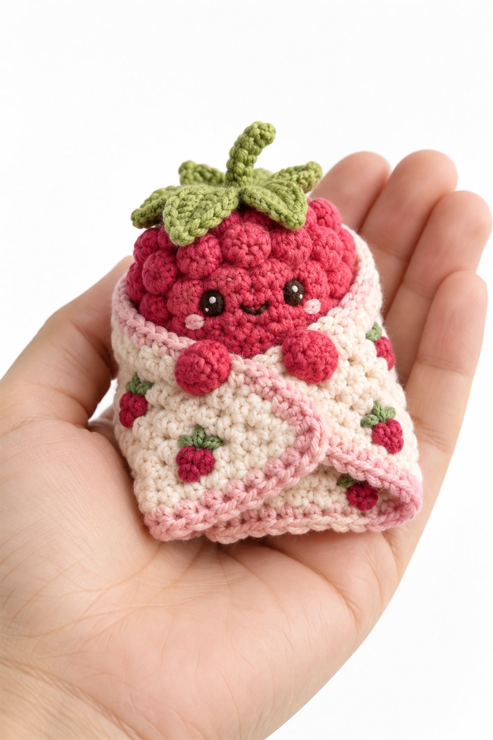 658 Amigurumi Fofo Framboesa Com Manta - Handmade Pattern