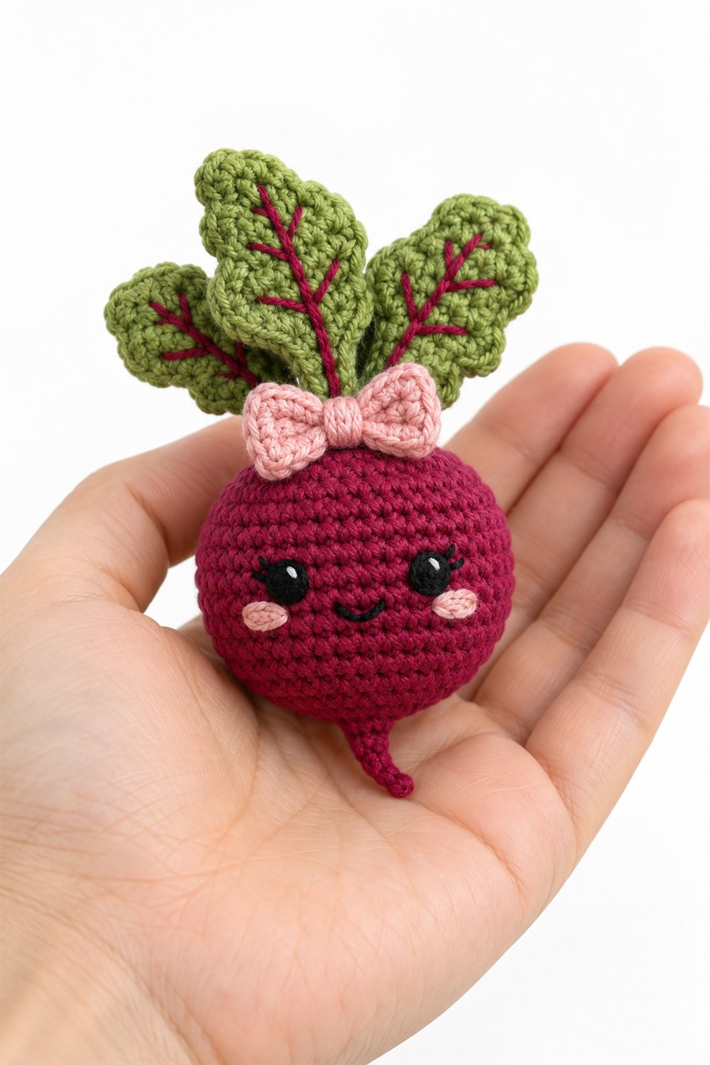 665 Amigurumi Fofo Beterraba Com Lacinho - Step by Step