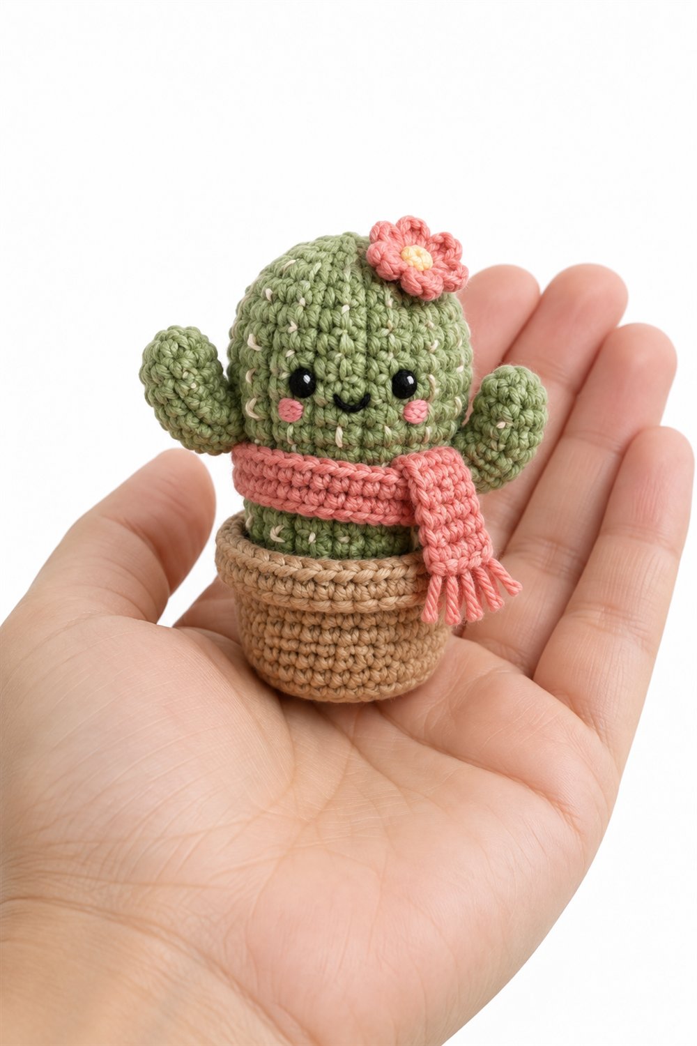 676 Amigurumi Fofo Cacto Com Cachecol - Handmade Pattern
