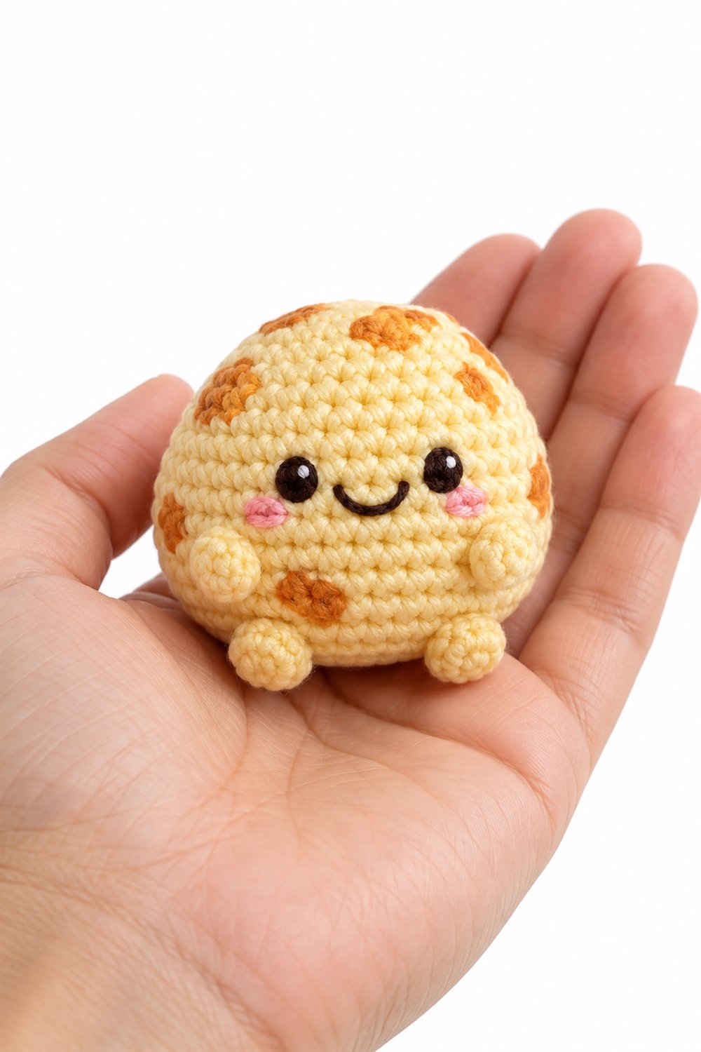 681 Amigurumi Fofo Pao De Queijo Sorridente - Amigurumi Pattern