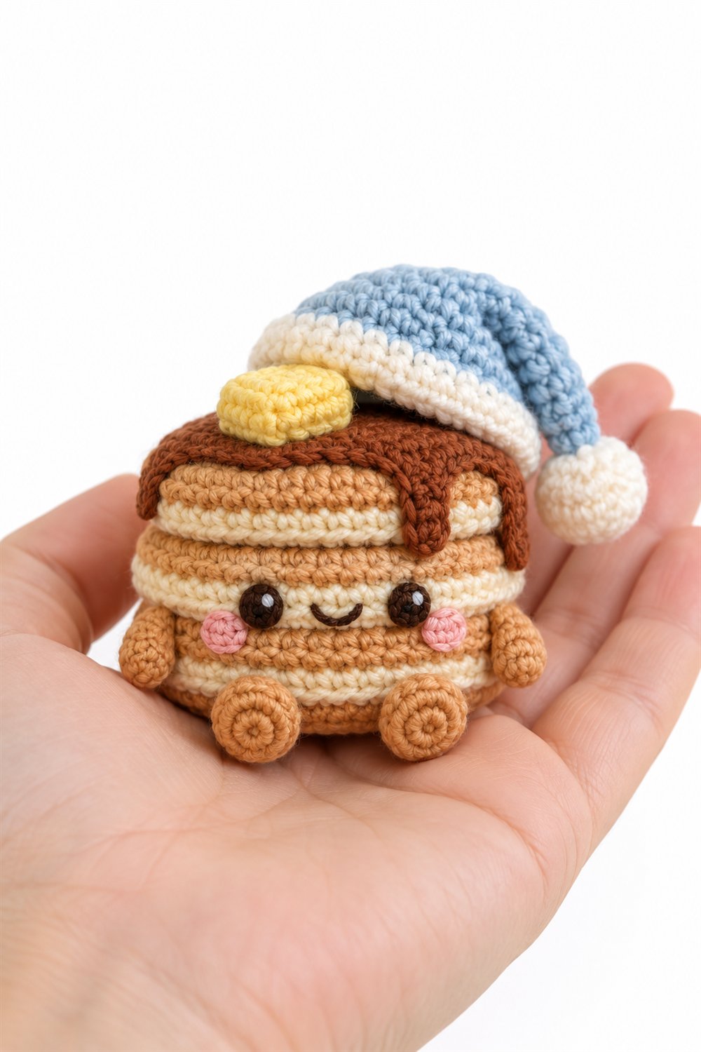 683 Amigurumi Fofo Panqueca Com Gorro - Step by Step