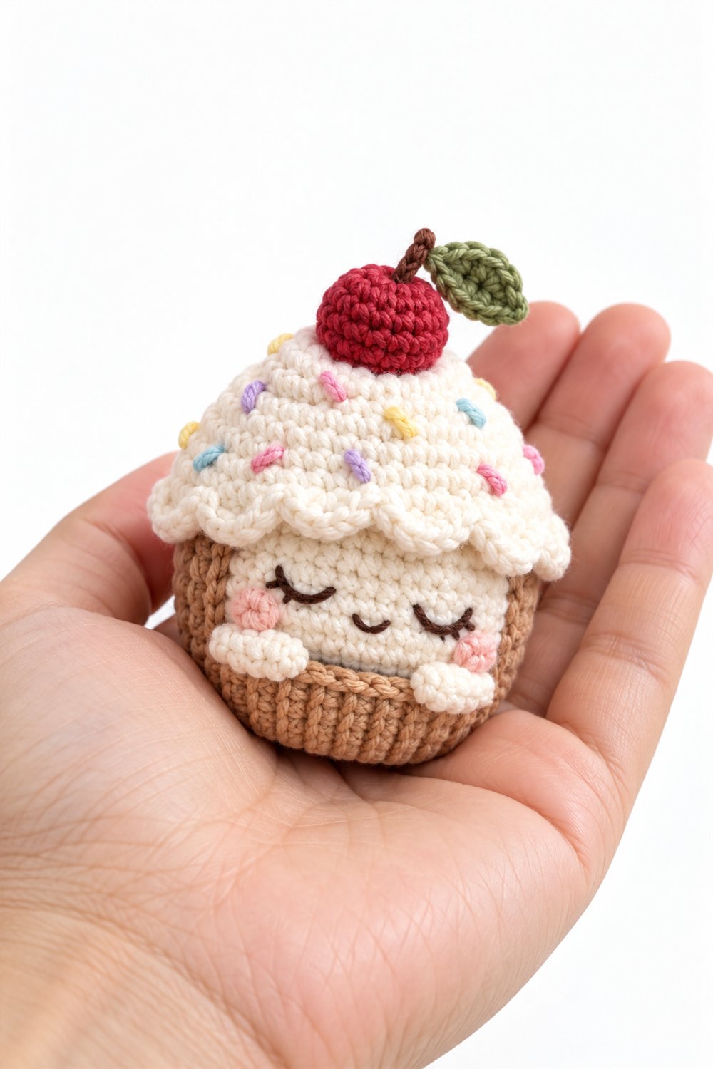 Crochet 686 Amigurumi Fofo Bolinho Cupcake Dormindo - Pattern