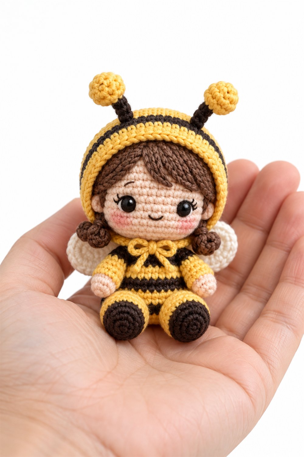 How to Crochet 691 Amigurumi Fofo Boneca Capuz De Abelha