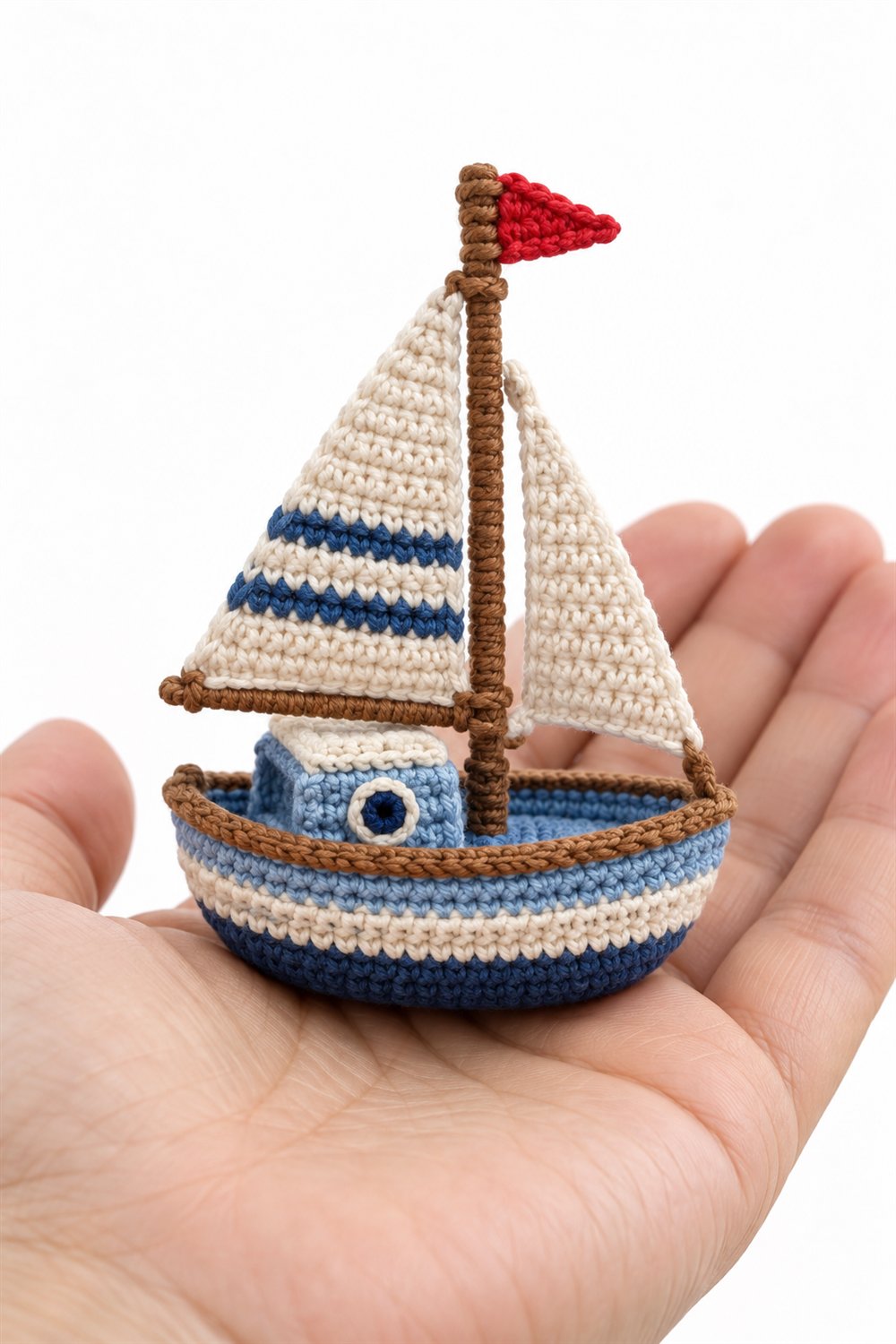 714 Barquinho Com Vela Crochet Guide