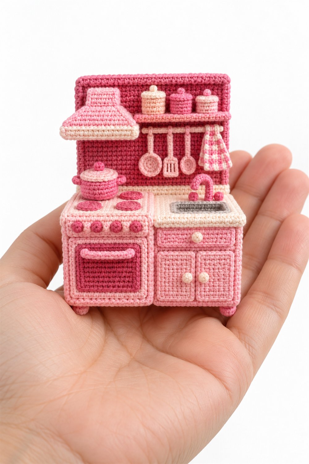 Crochet 721 Cozinha Mini Rosa - Pattern
