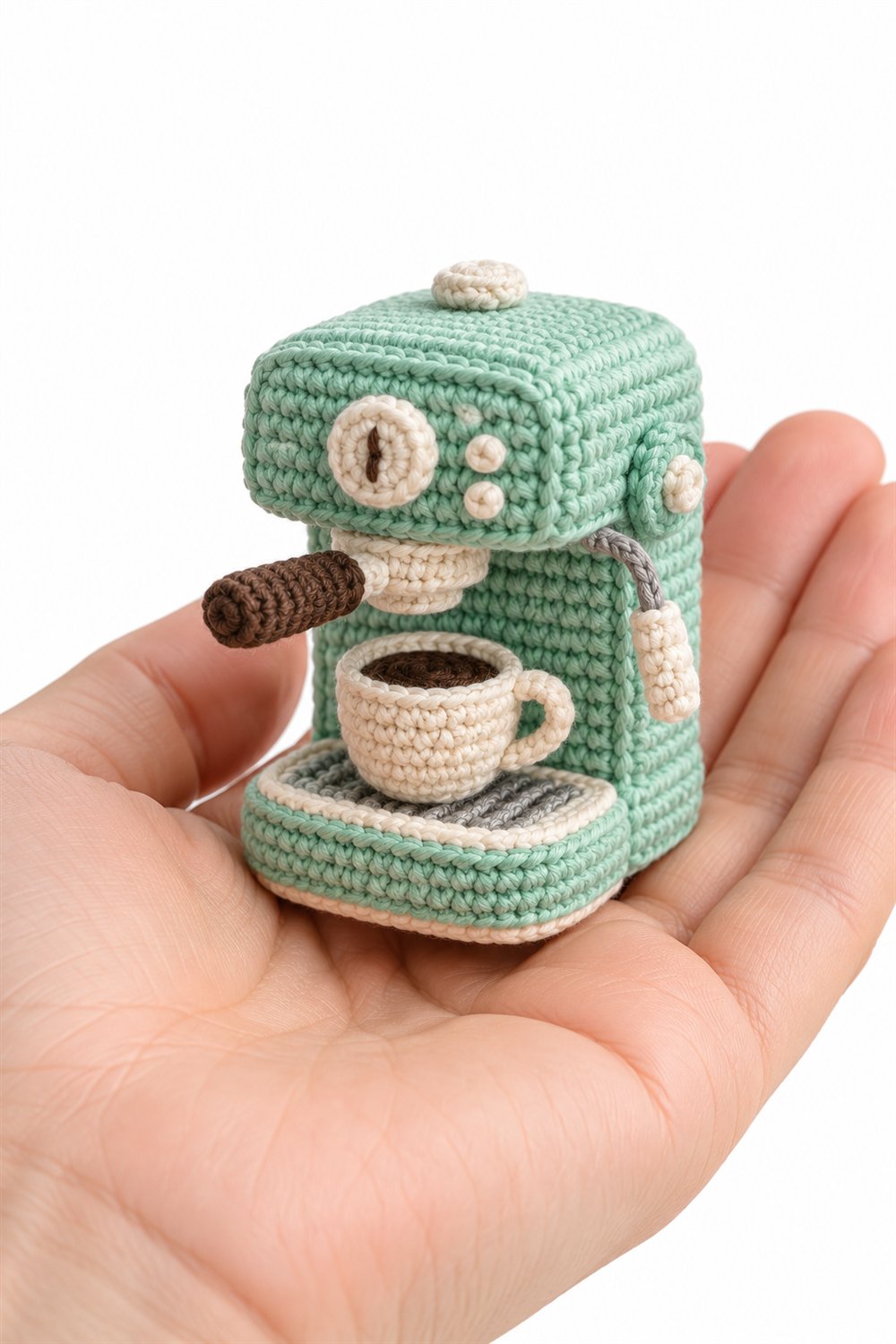 How to Crochet 727 Cafeteira Menta