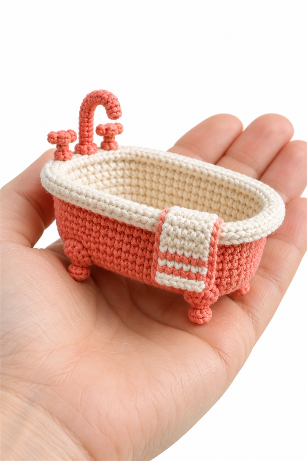 How to Crochet 736 Banheira Coral