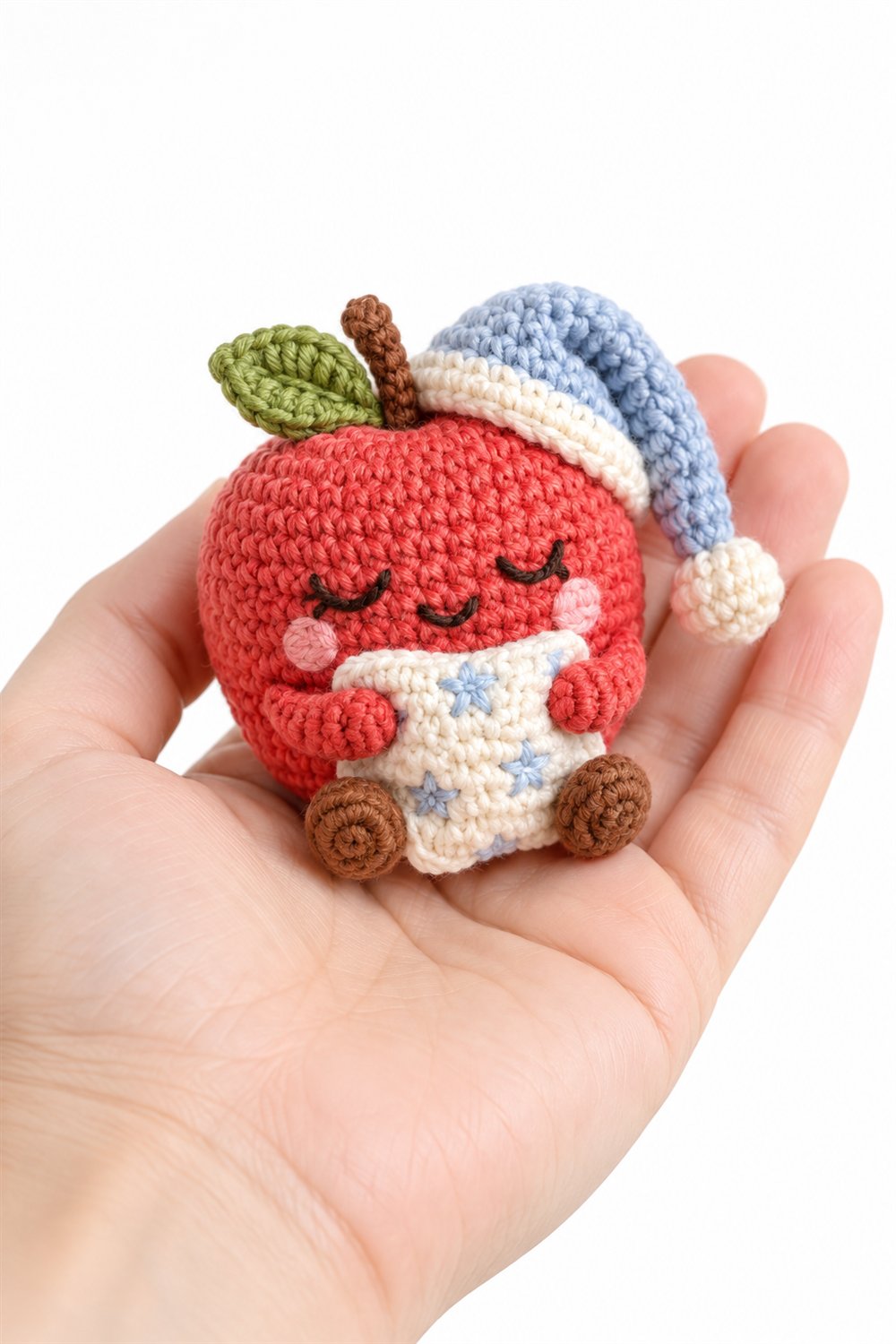 758 Sleepy Apple With A Nightcap Crochet Guide