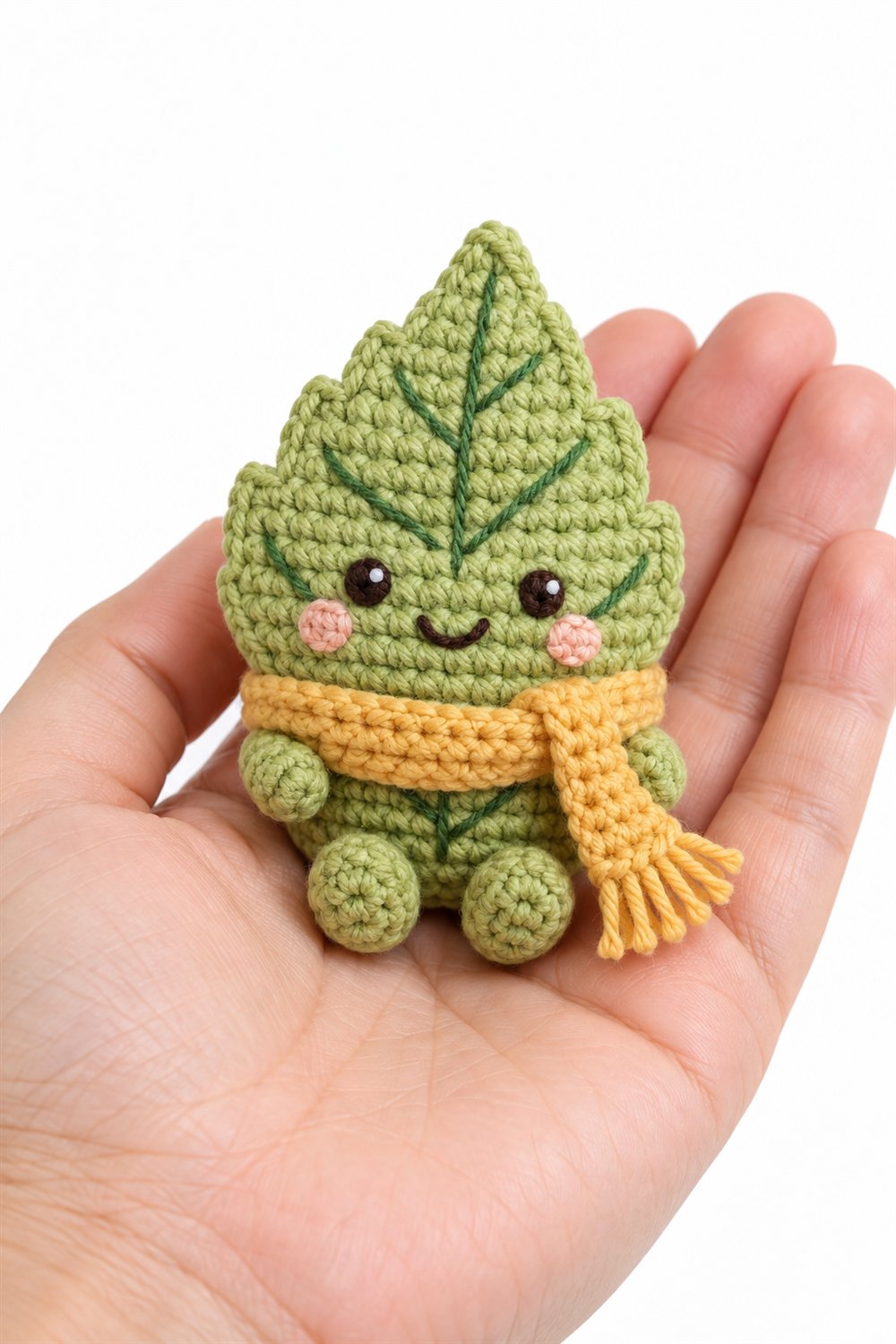 769 Smiling Leaf Wrapped In A Scarf - Crochet Pattern