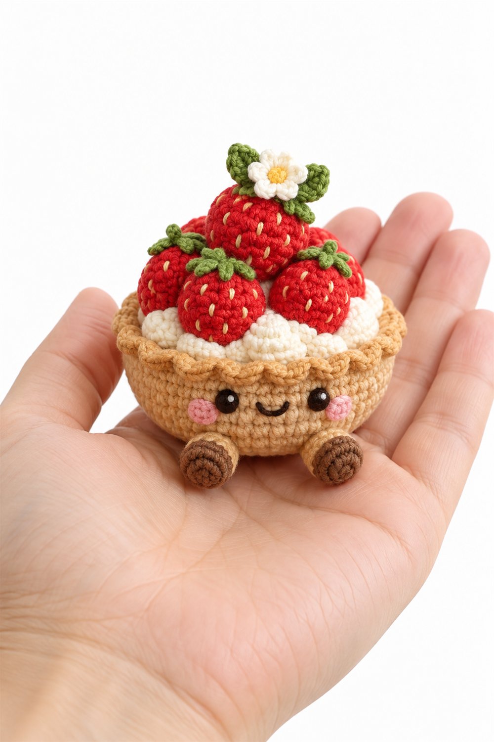 773 Cute Strawberry Tart With Tiny Feet - Handmade Pattern