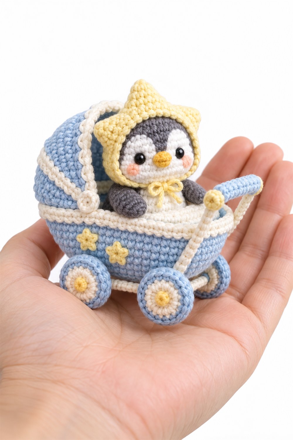 How to Crochet 789 Penguin Baby With A Star Bonnet