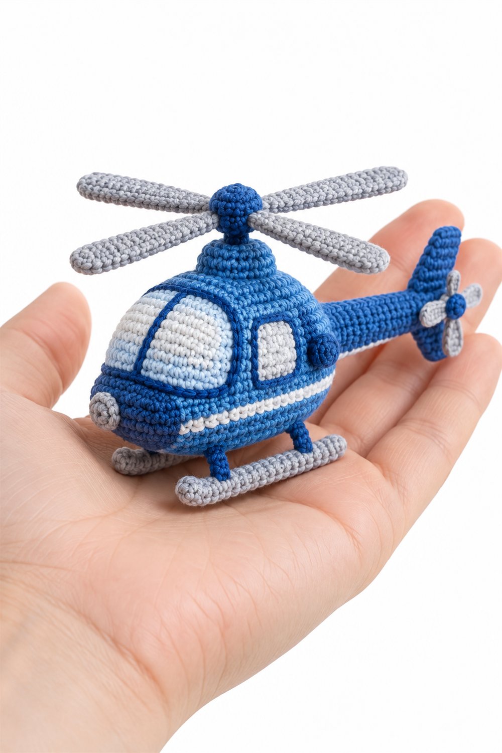 817 Blue Toy Helicopter - Step by Step