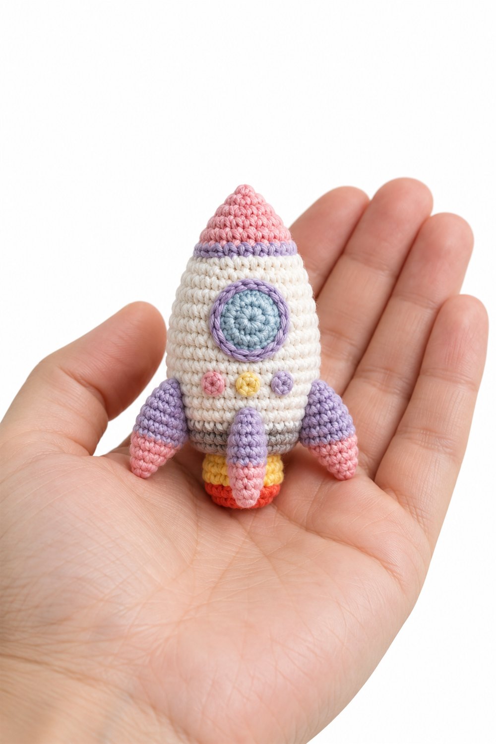 DIY 818 Pastel Toy Rocket - Crochet Tutorial