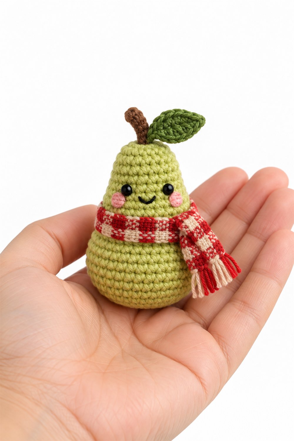 82 Pera Com Cachecol Xadrez Crochet Guide
