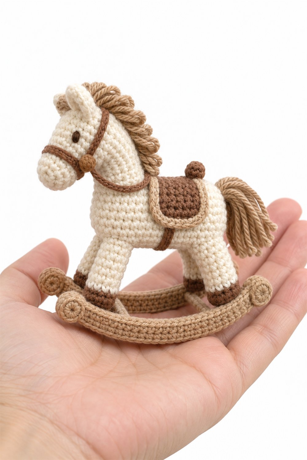 820 Cream Toy Rocking Horse Crochet Guide