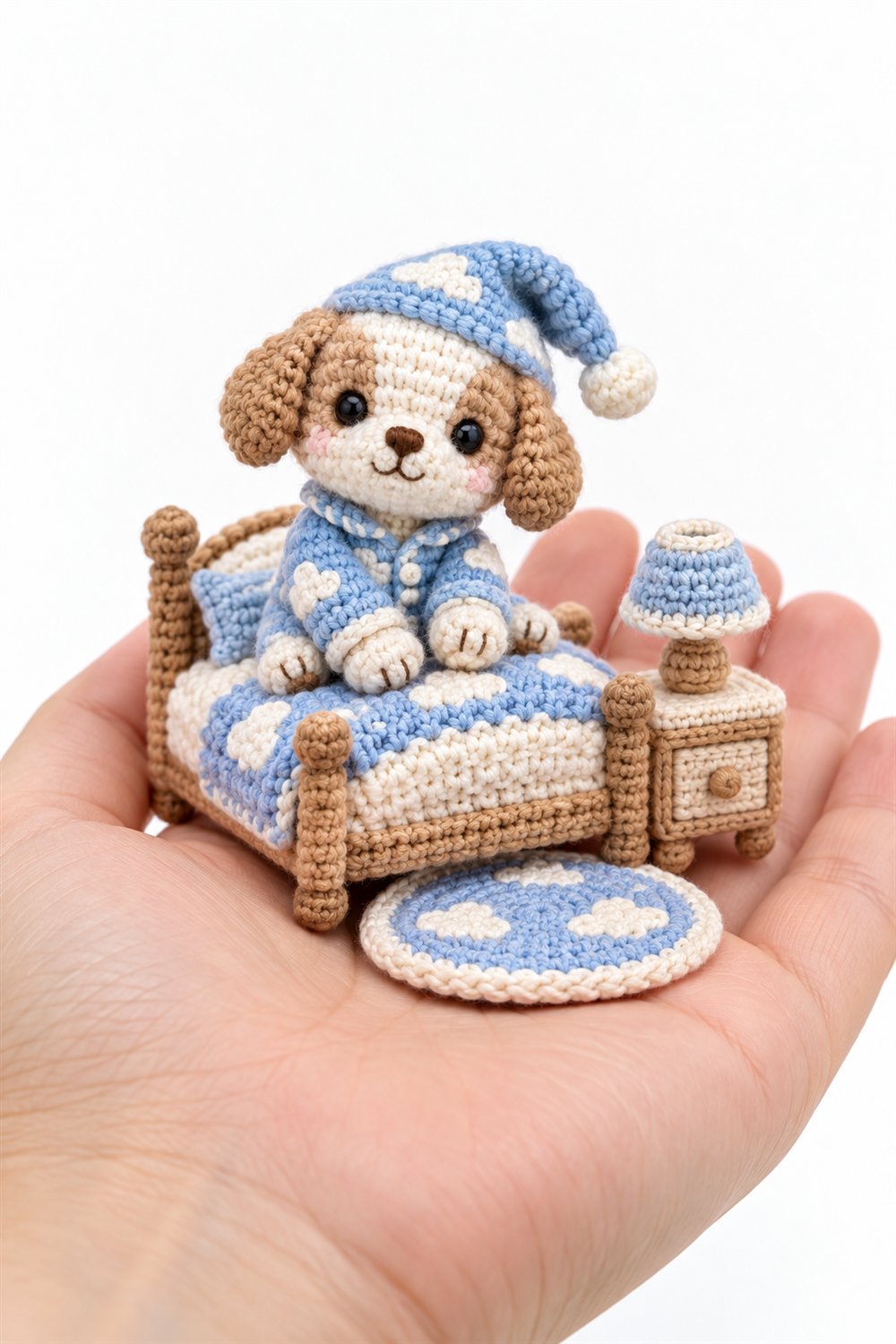 Crochet 864 Cachorrinho Com Pijama De Nuvens - Pattern