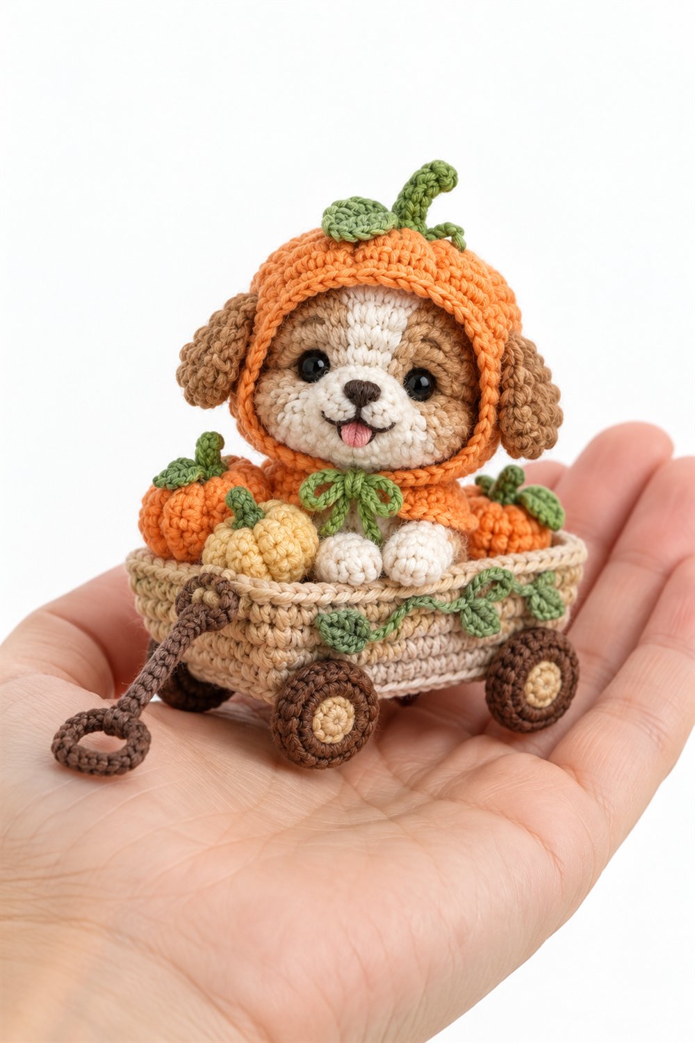 884 Cachorrinho Com Capuz De Abobora Pastel Crochet Guide