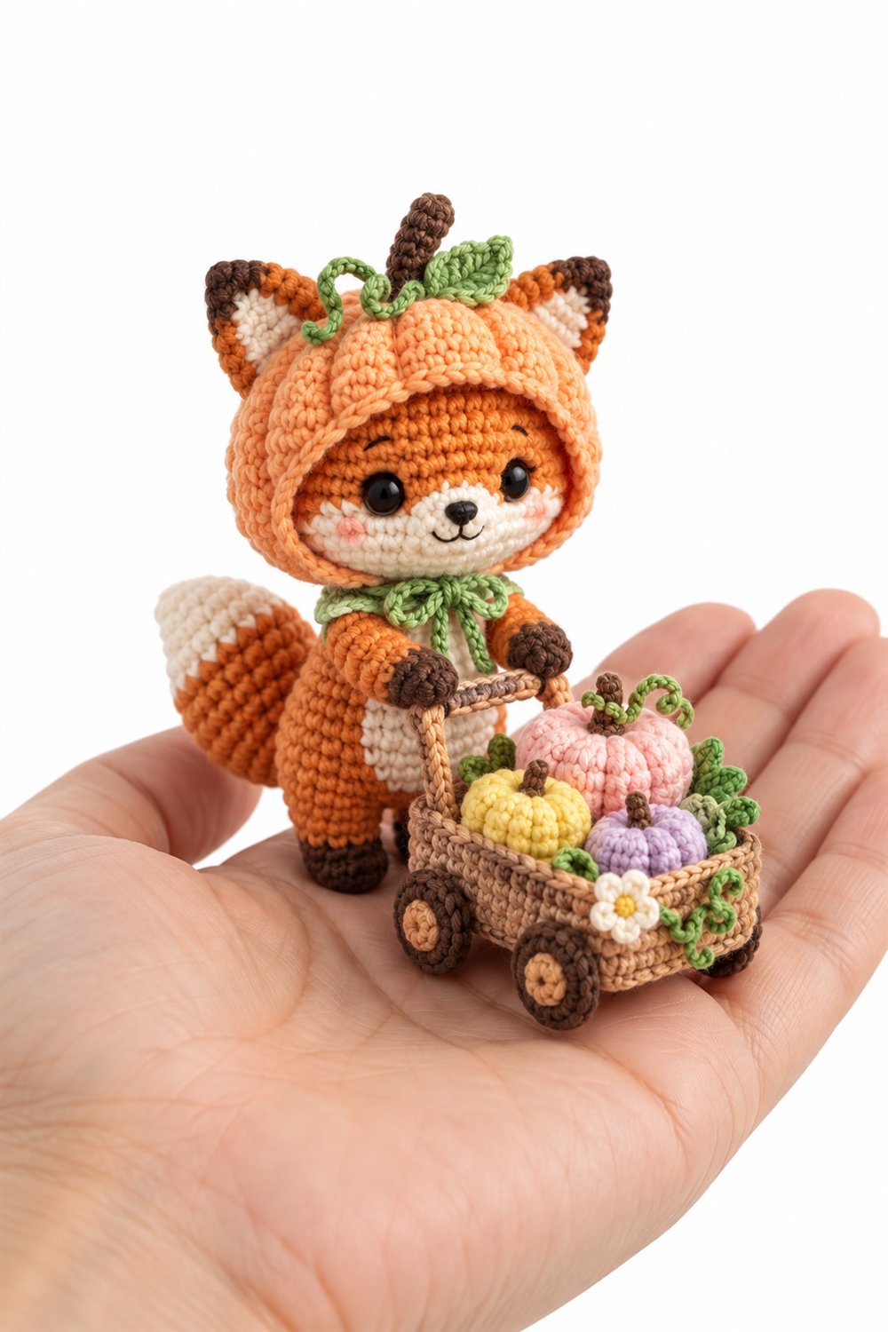 886 Raposinha Com Capuz De Abobora Pastel - Crochet Pattern