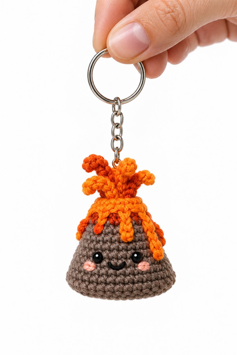 91 Vulcao Fofo Com Lava De Fios Laranja Crochet Guide