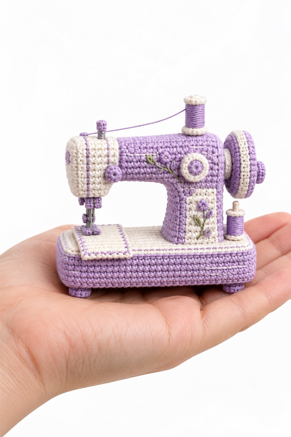 910 Maquina De Costura Lavanda E Branco Crochet Guide