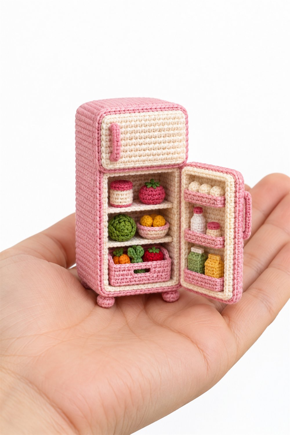 911 Geladeira Rosa E Creme - PDF Pattern