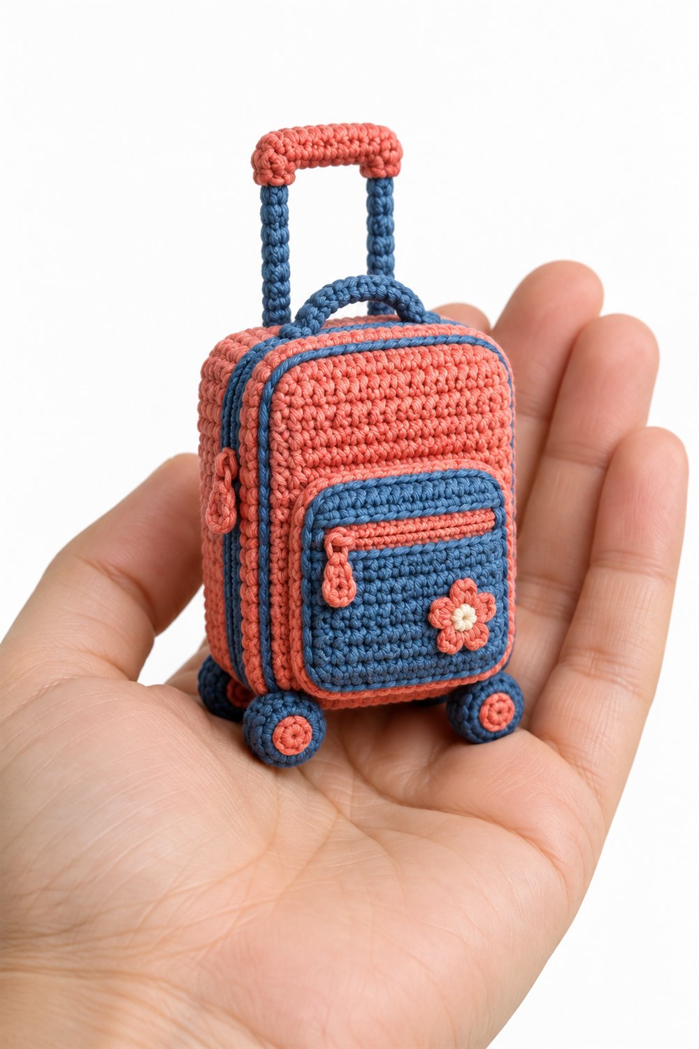 948 Malinha Coral E Azul - PDF Pattern