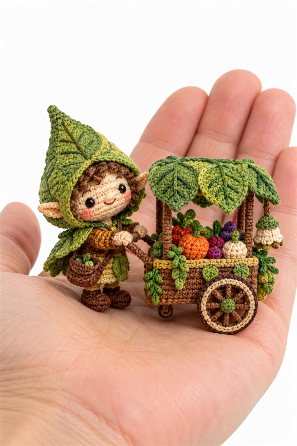 962 Duende De Capuz De Folha - Handmade Pattern