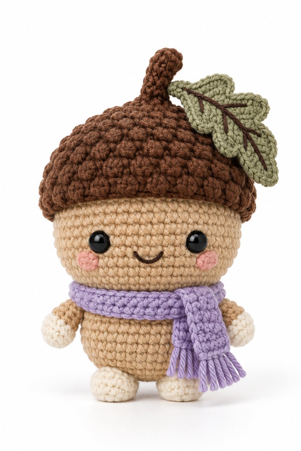 Acorn With Scarf - Amigurumi Pattern