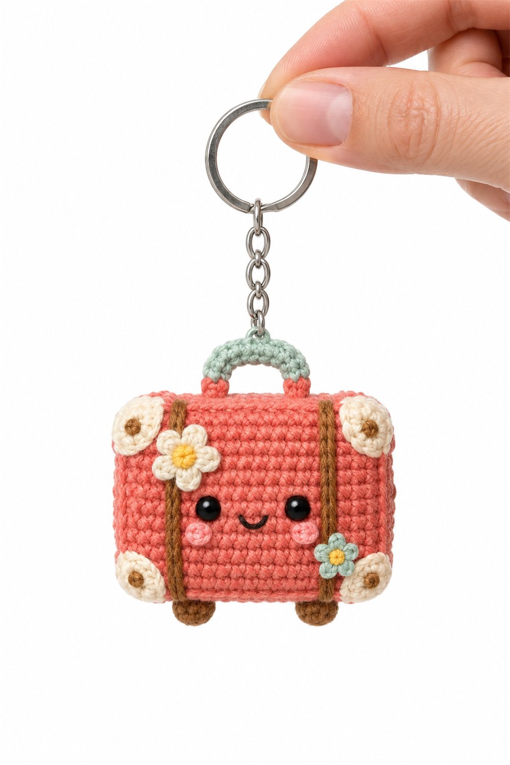 Crochet Adventure Suitcase Keychain - Pattern