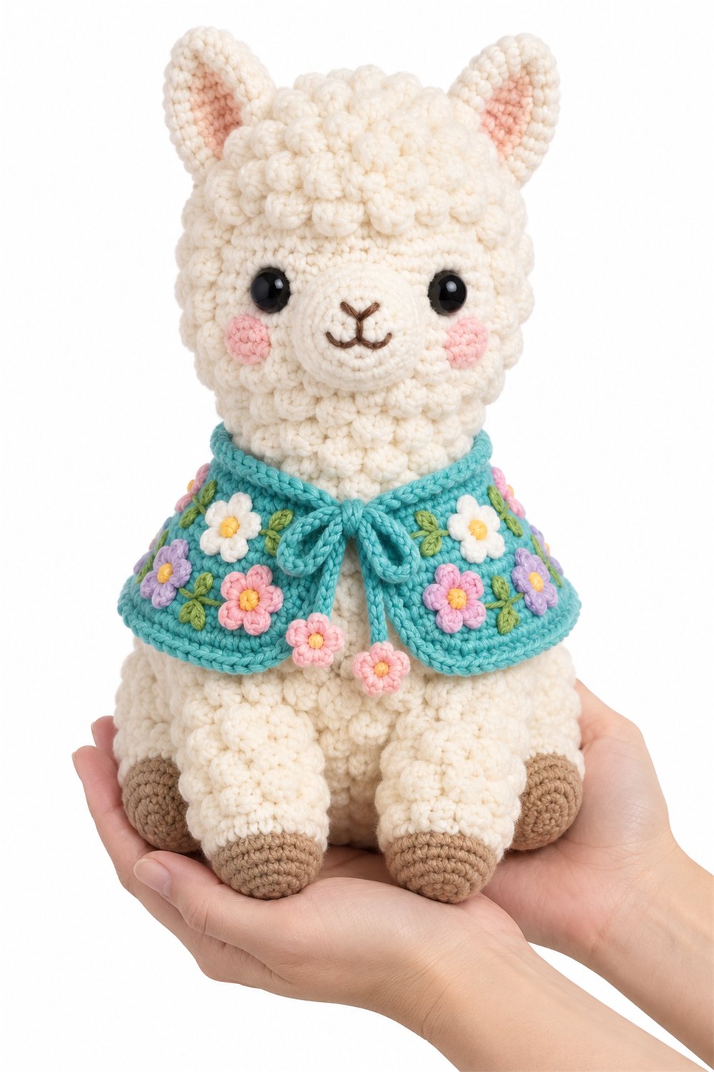 DIY Alpaca With Flower Cape - Crochet Tutorial