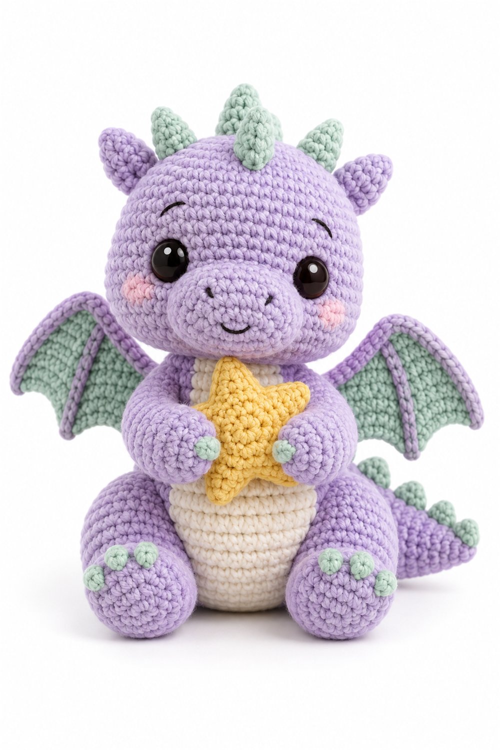 Amigurumi 05 Dragao Lavanda - Easy Crochet