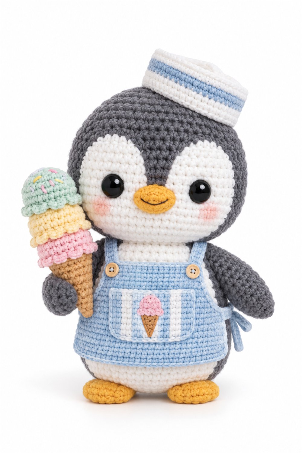 Amigurumi 06 Pinguim Sorvete Crochet Guide