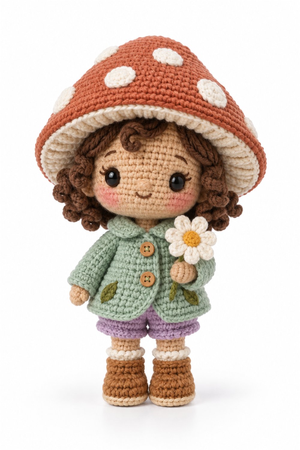 Amigurumi 1010 Aleatorios Fofos Boneco Cogumelo - Step by Step