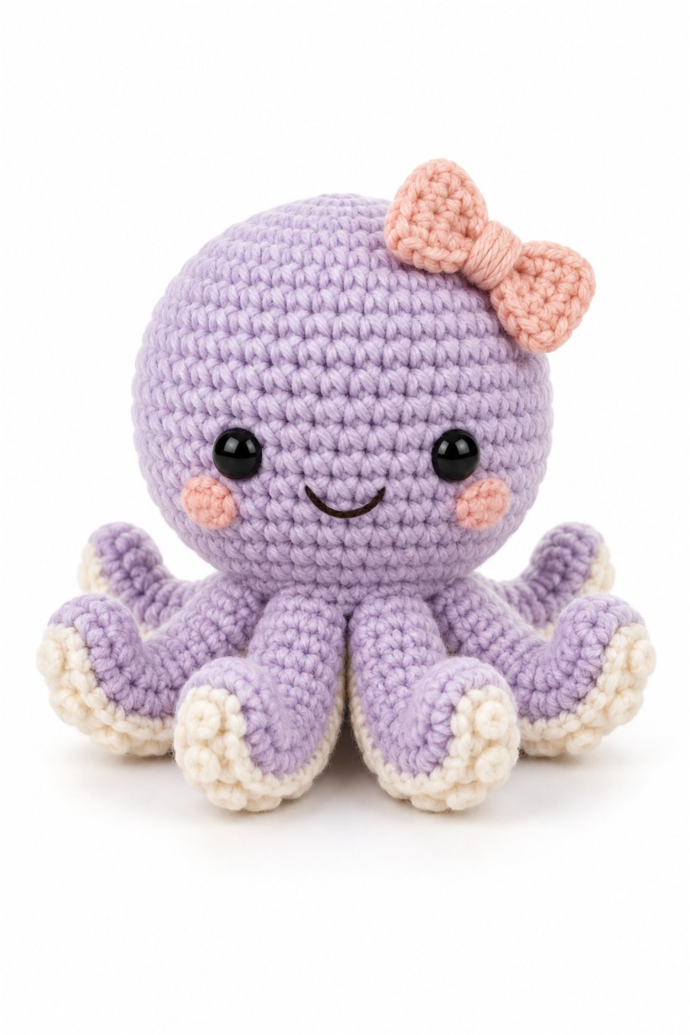 DIY Amigurumi 1011 Aleatorios Fofos Polvo Laco Lilas - Crochet Tutorial