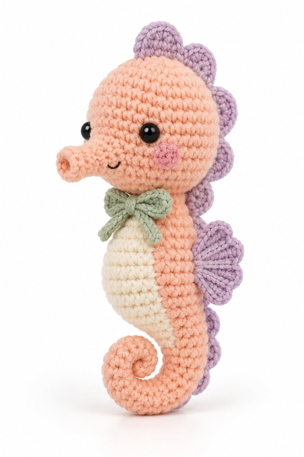 Amigurumi 1014 Aleatorios Fofos Cavalo Marinho - Easy Crochet