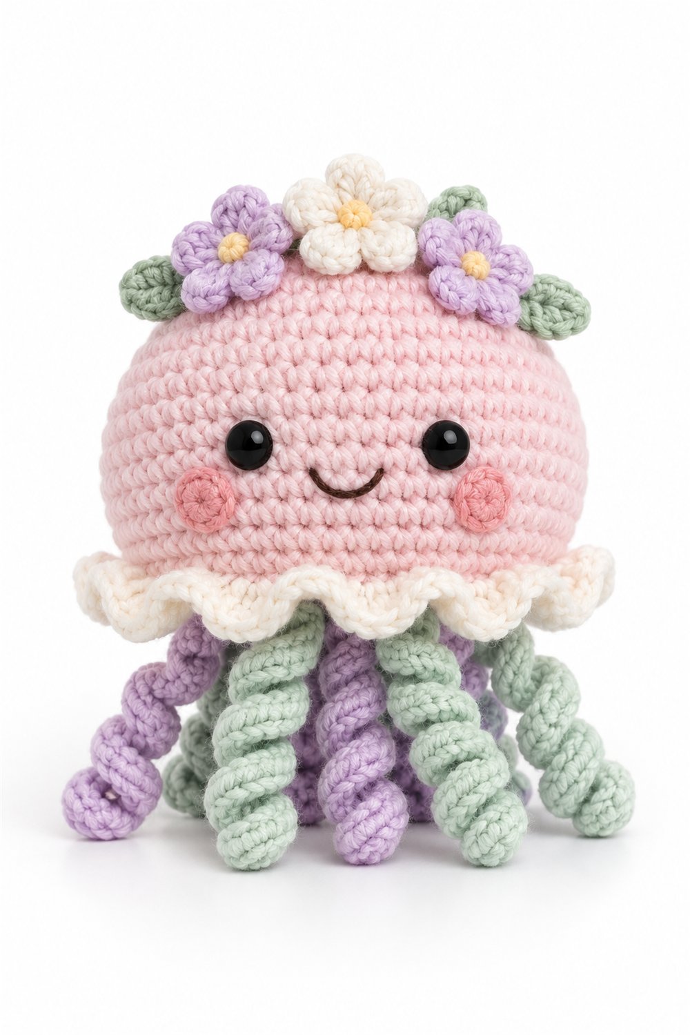 Amigurumi 1015 Aleatorios Fofos Agua Viva Flores Crochet Guide