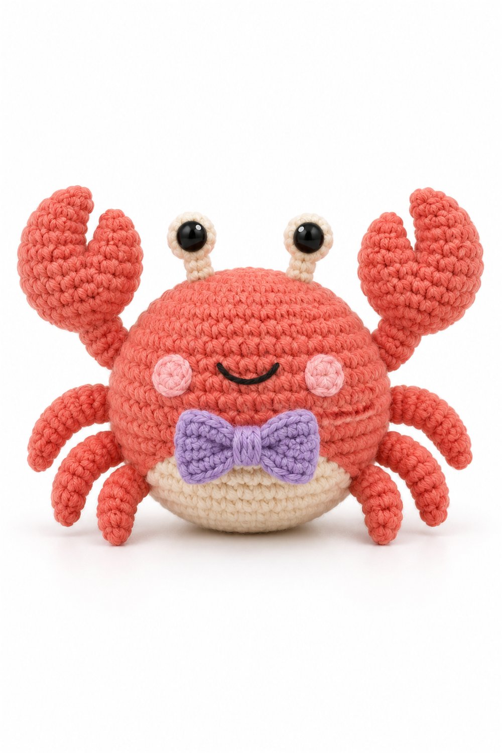 Amigurumi 1016 Aleatorios Fofos Caranguejo Lavanda - PDF Pattern