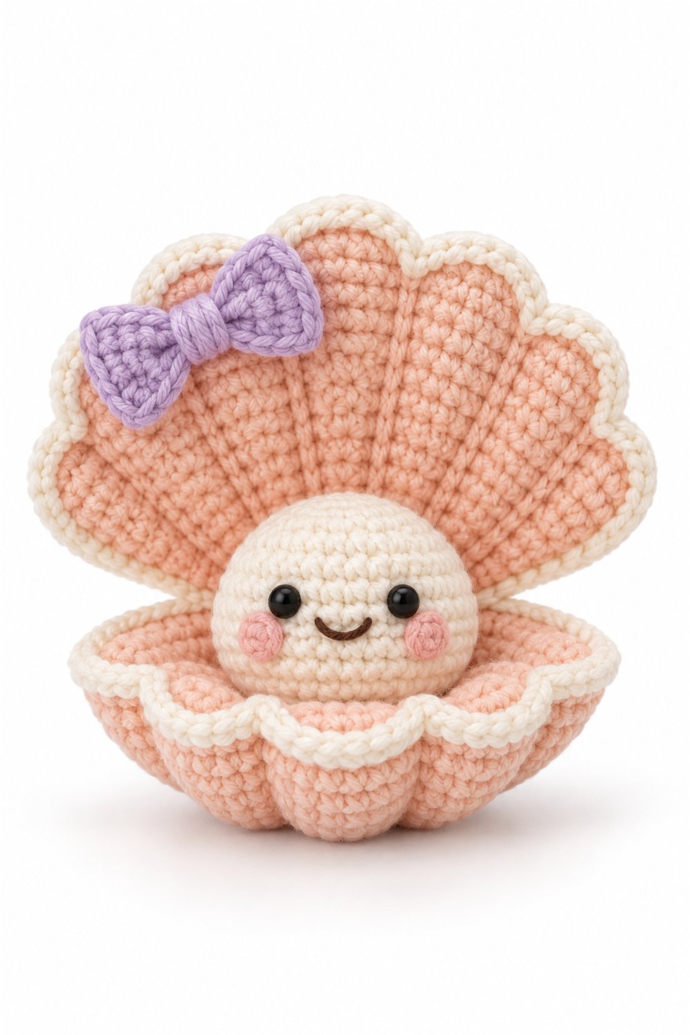 DIY Amigurumi 1020 Aleatorios Fofos Concha Perola - Crochet Tutorial