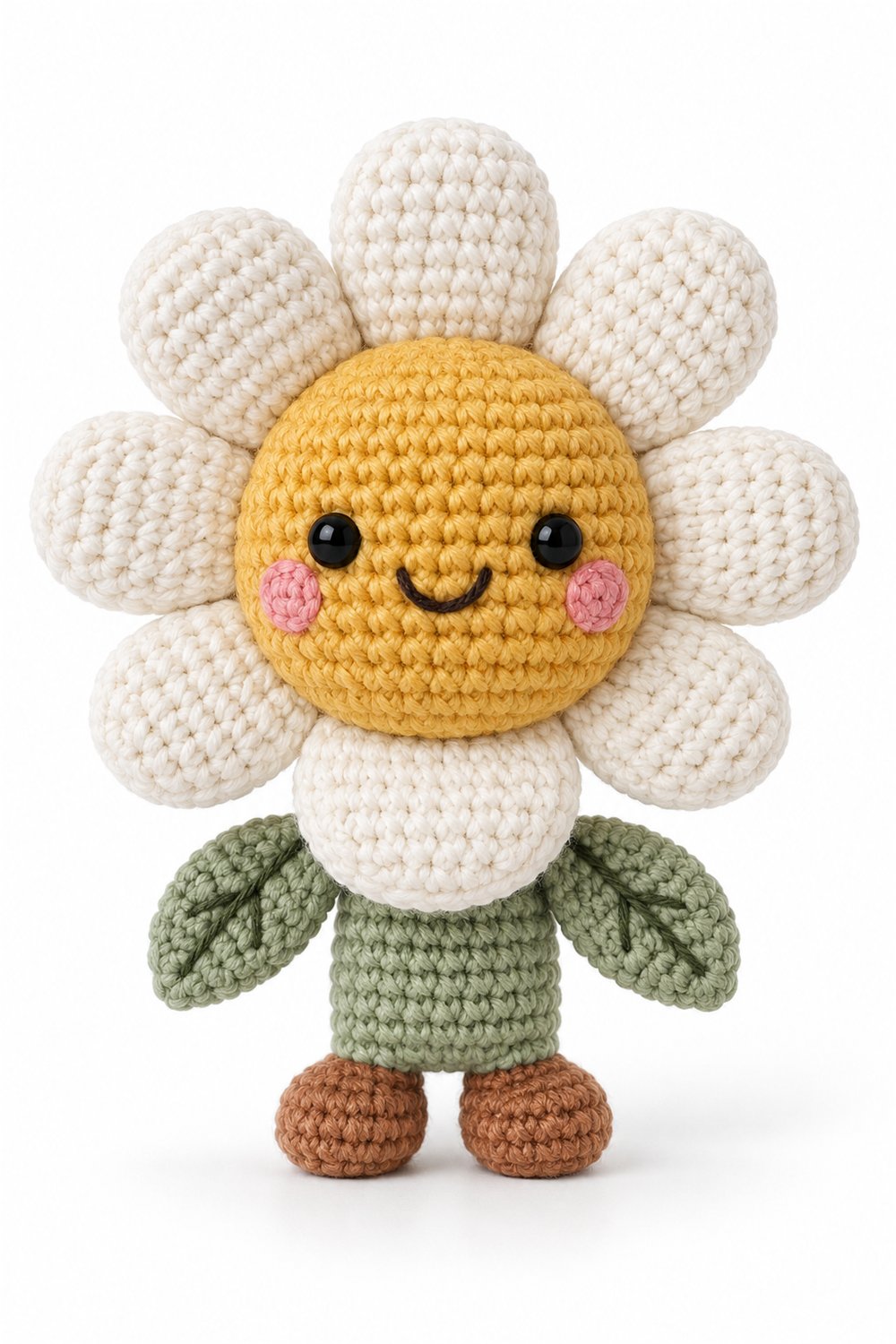DIY Amigurumi 1039 Aleatorios Fofos Flor Margarida - Crochet Tutorial