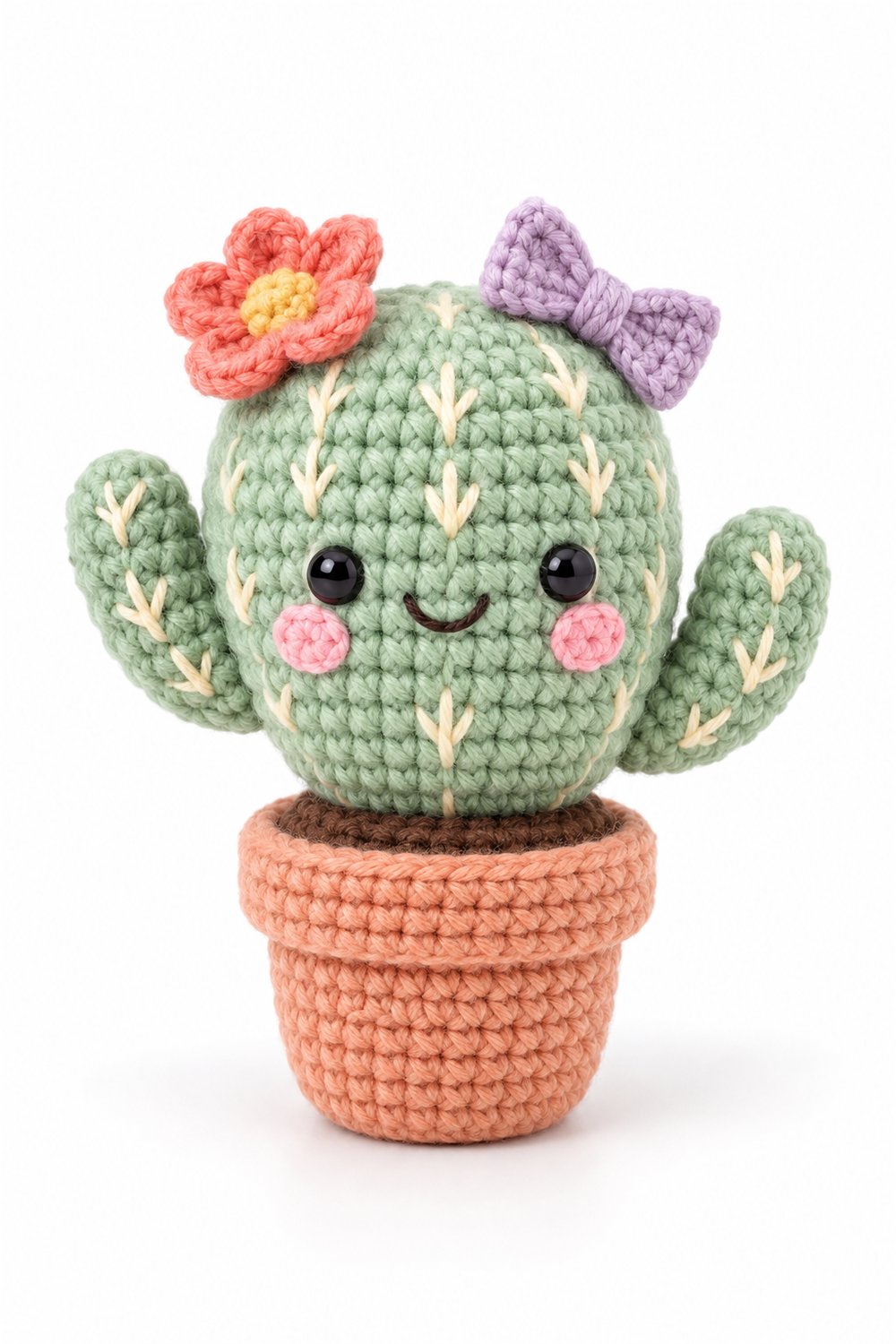 Amigurumi 1042 Aleatorios Fofos Cacto Laco Crochet Guide