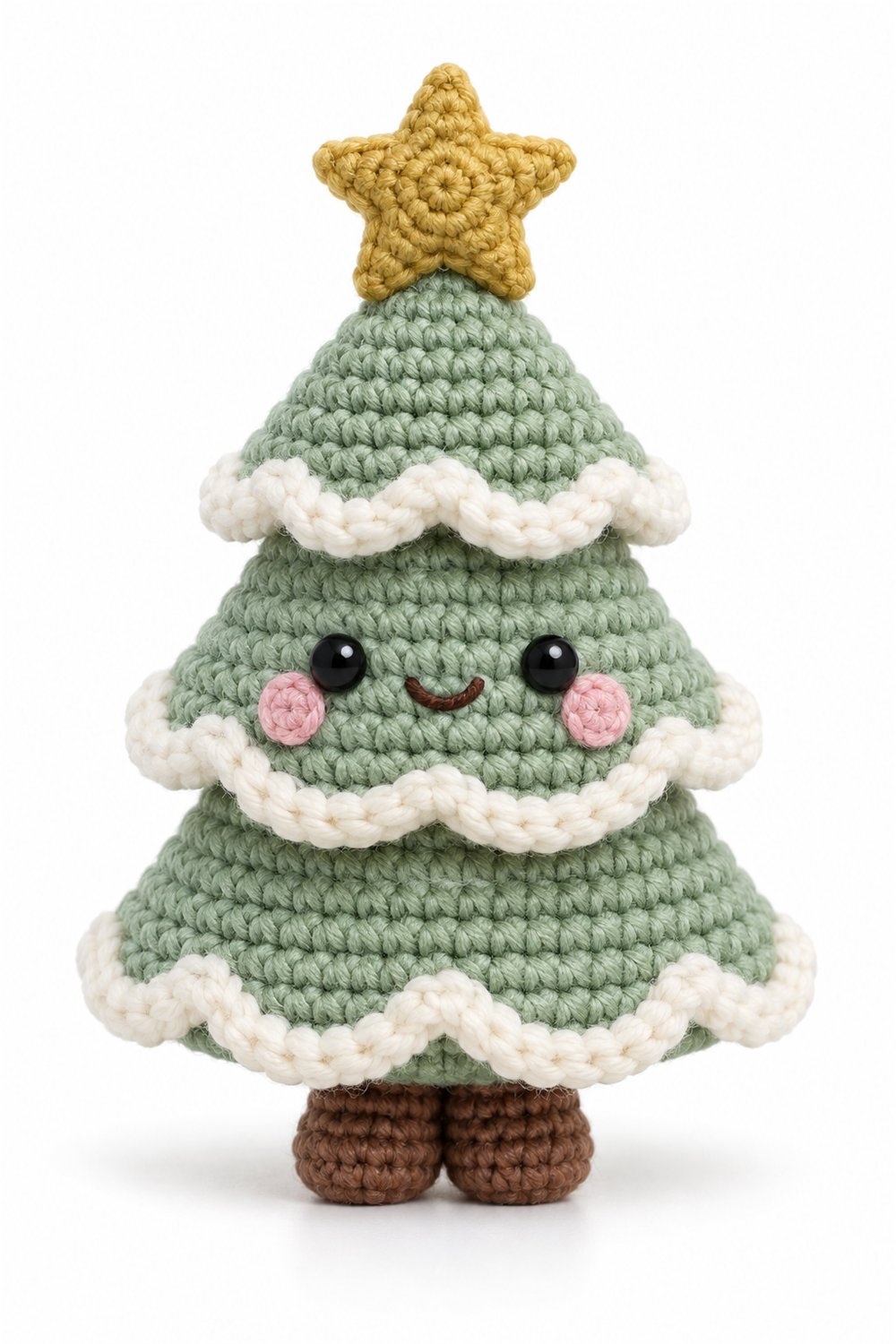 How to Crochet Amigurumi 1046 Aleatorios Fofos Pinheiro Neve