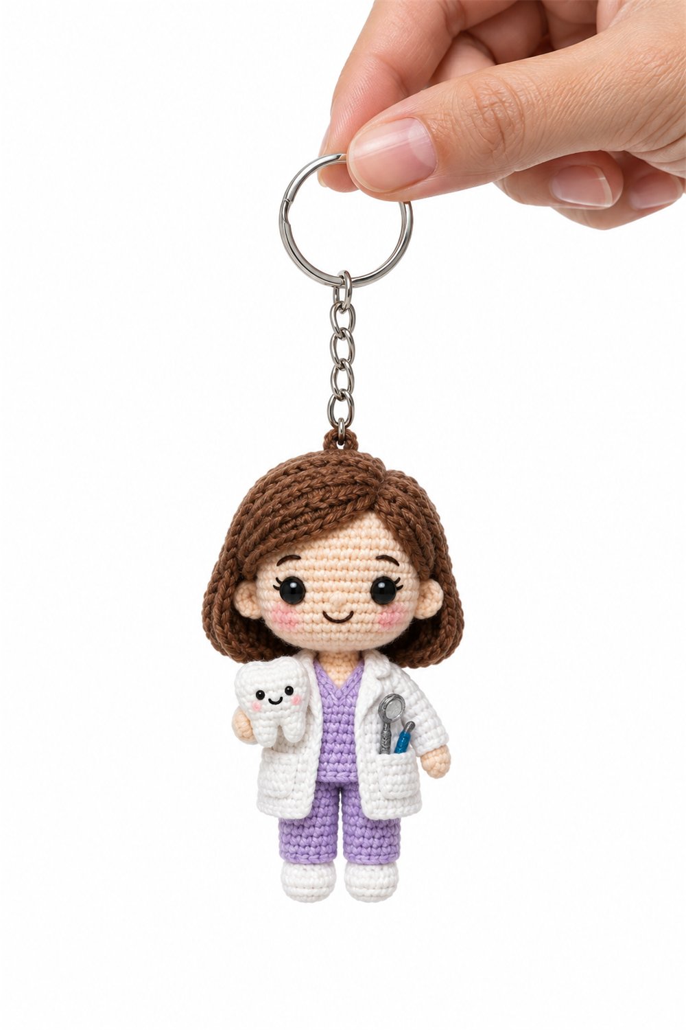Amigurumi 105 Chaveiro Dentista - Easy Crochet