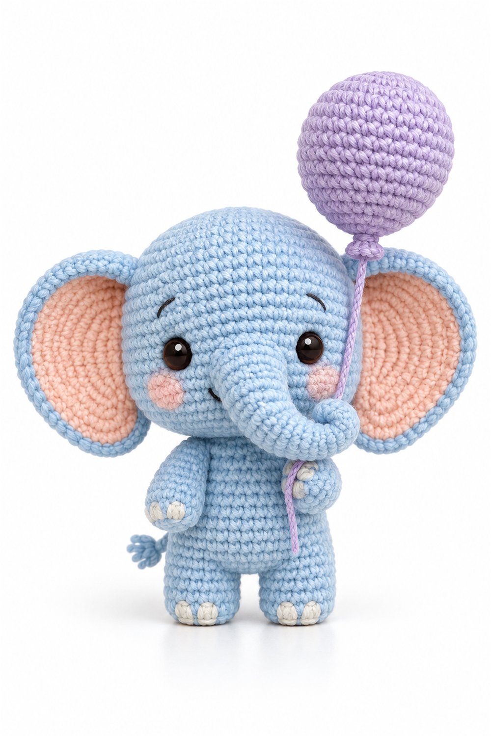 Amigurumi 1053 Aleatorios Fofos Elefante Balo - Crochet Pattern