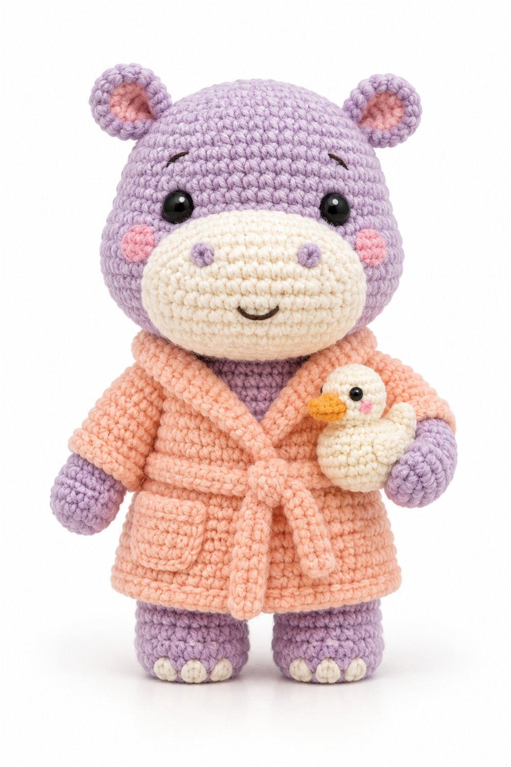 Amigurumi 1054 Aleatorios Fofos Hipopotamo Banho - Amigurumi Pattern