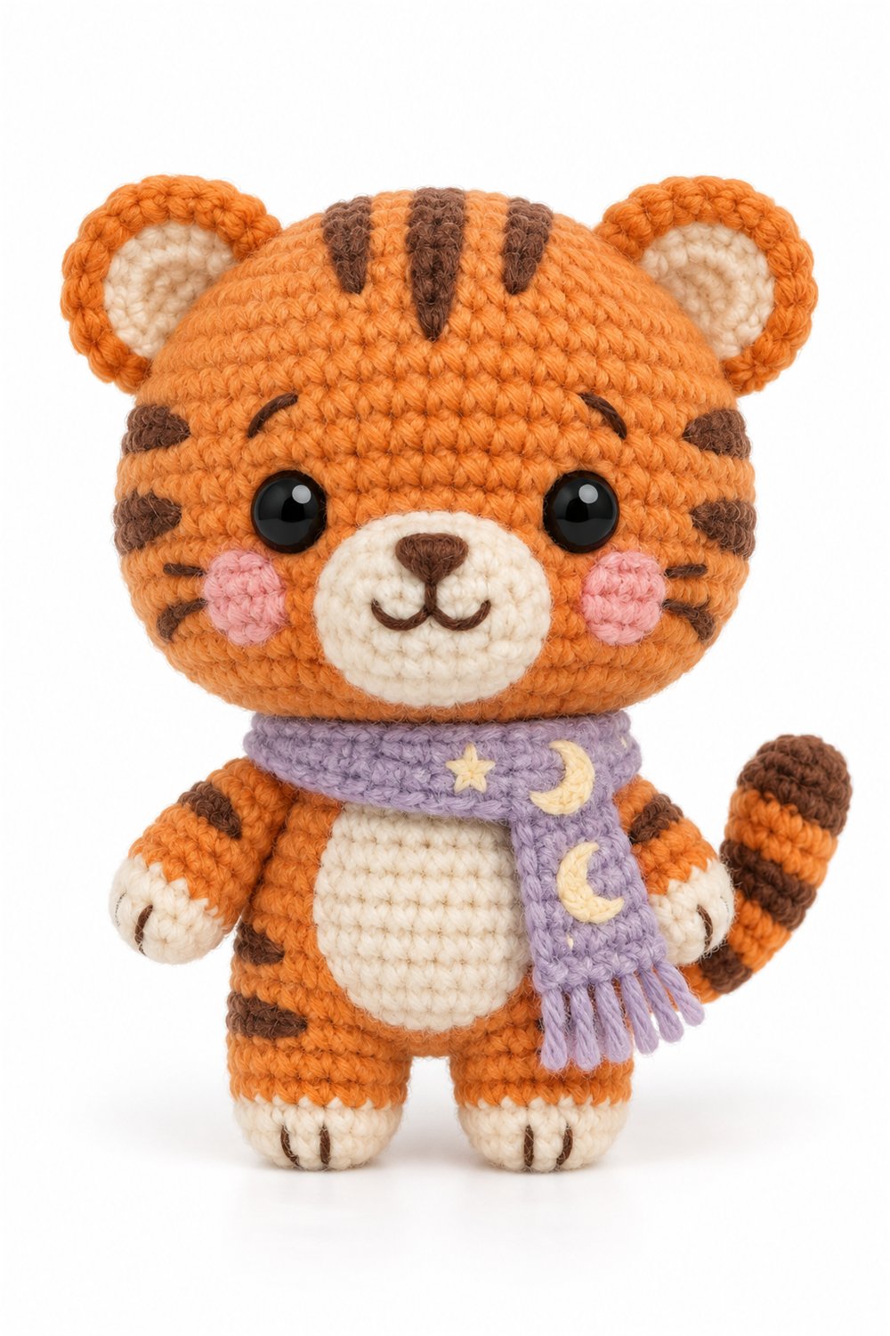 Amigurumi 1058 Aleatorios Fofos Tigre Lua - Handmade Pattern