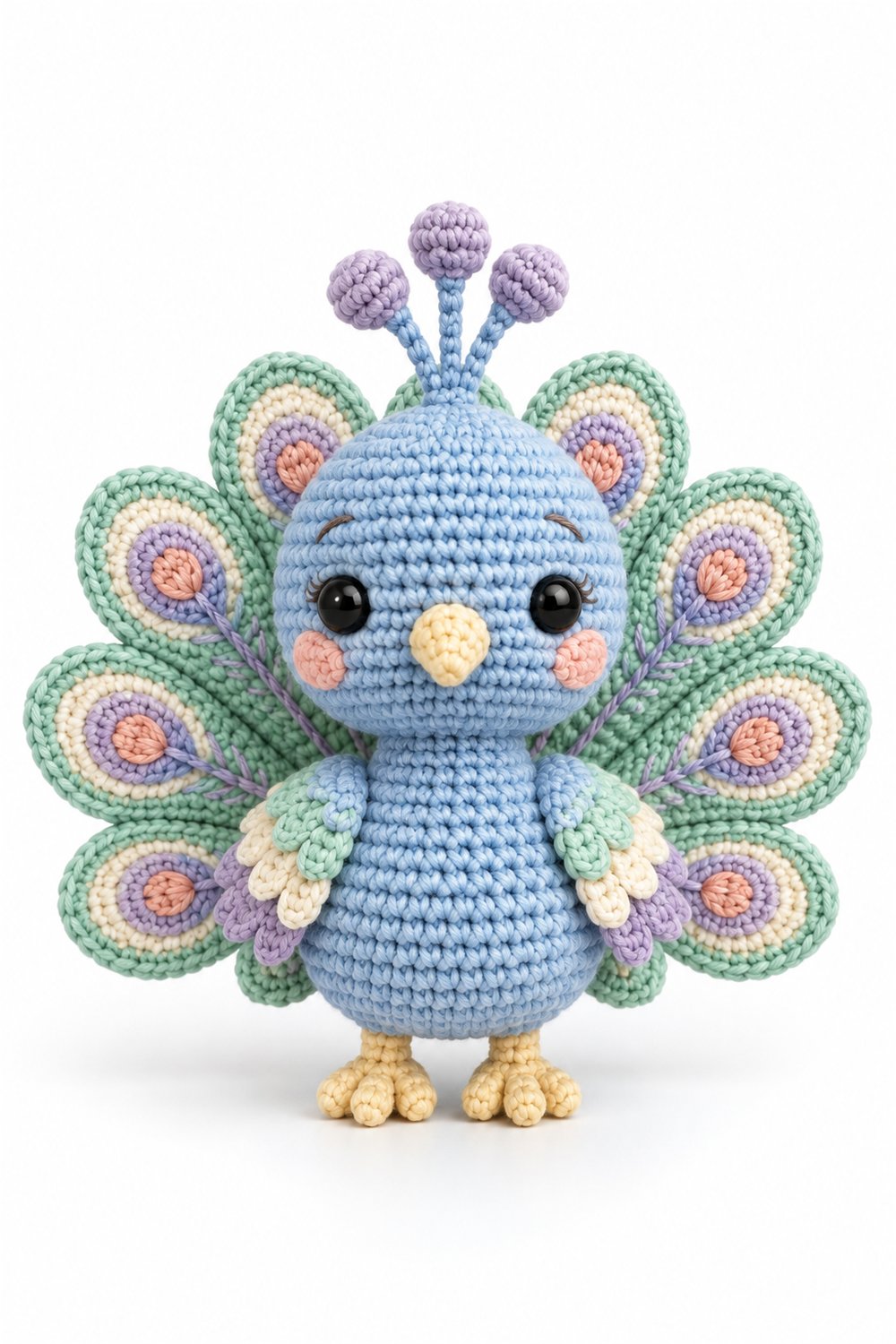 How to Crochet Amigurumi 1064 Aleatorios Fofos Pavao Pastel