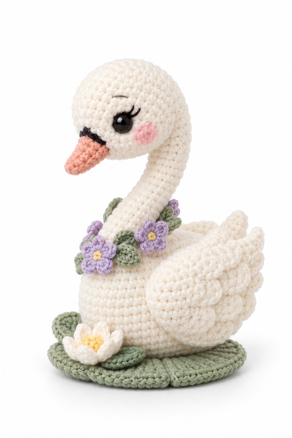 Amigurumi 1065 Aleatorios Fofos Cisne Lago - Step by Step